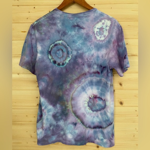 NEW Unisex GILDAN Soft Style | Tie-Dye T-Shirt | Color: Purple and Blue | Size M - Picture 4 of 8